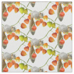 Squirrels with Japanese Lanterns Fabric