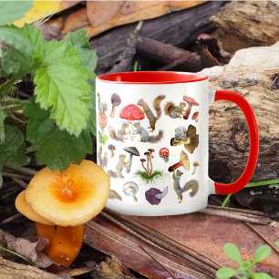 Squirrels with Mushrooms Mug