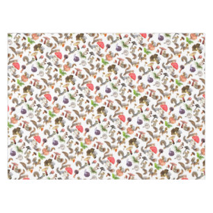 Squirrels with Mushrooms Tablecloth
