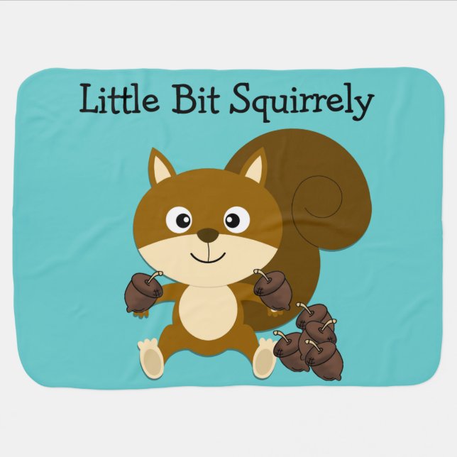 Squirrely Baby Blanket (Horizontal)