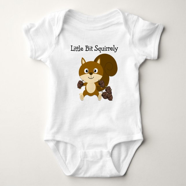 Squirrely Baby Bodysuit (Front)