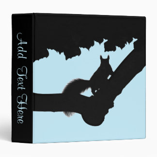 Squirrely Blues Personal 3 Ring Binder