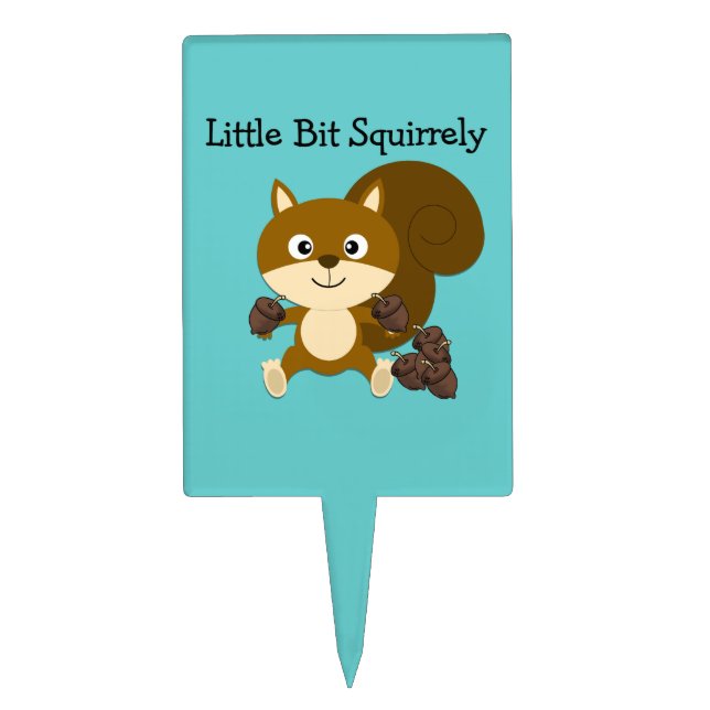 Squirrely Cake Topper (Front)