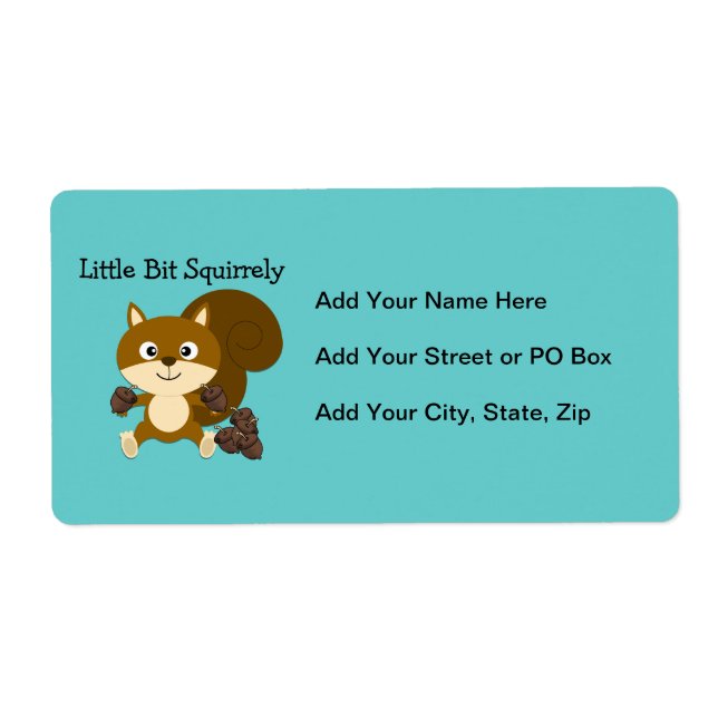 Squirrely Label (Front)