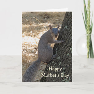 Squirrely Mother's Day Card