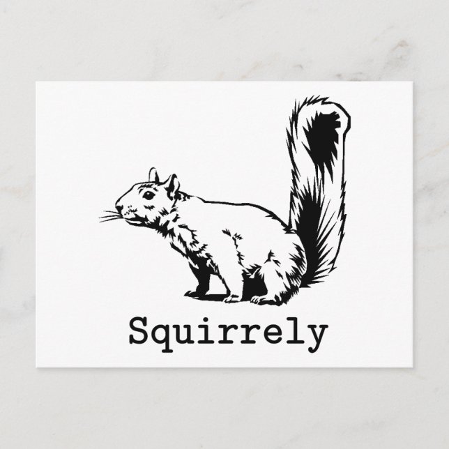 Squirrely Postcard (Front)
