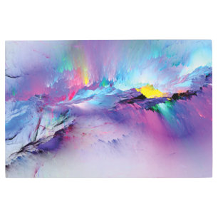 Squirt paint colors 36"x 24" Metal Wall Art