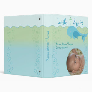 Squirt the Baby Whale Custom Photo Book Binder