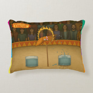 Squirty squid accent pillow