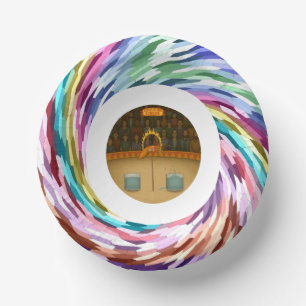 Squirty squid paper bowls