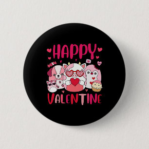 Squish Squad Happy Valentine Gifts Cute For Kids W Button