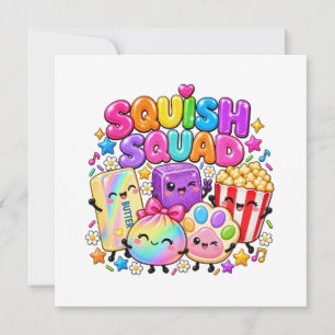 Squish Squad Viral Squishies Popcorn Butter Dumpli Invitation
