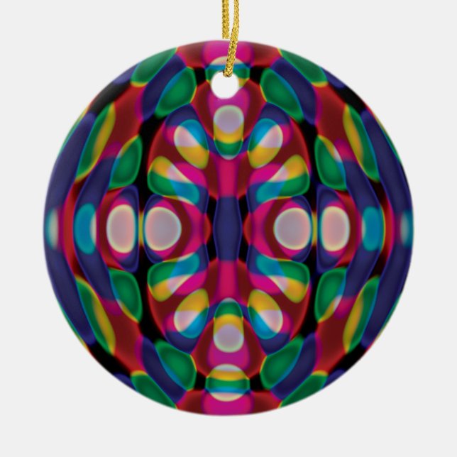 Squished Skittles Ornament (Front)