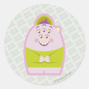 Squishy 1 classic round sticker
