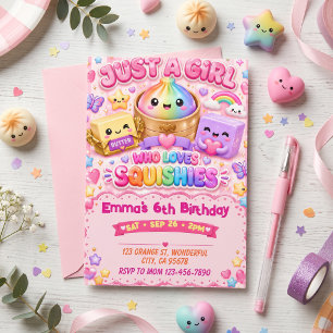 Squishy Birthday Invitation