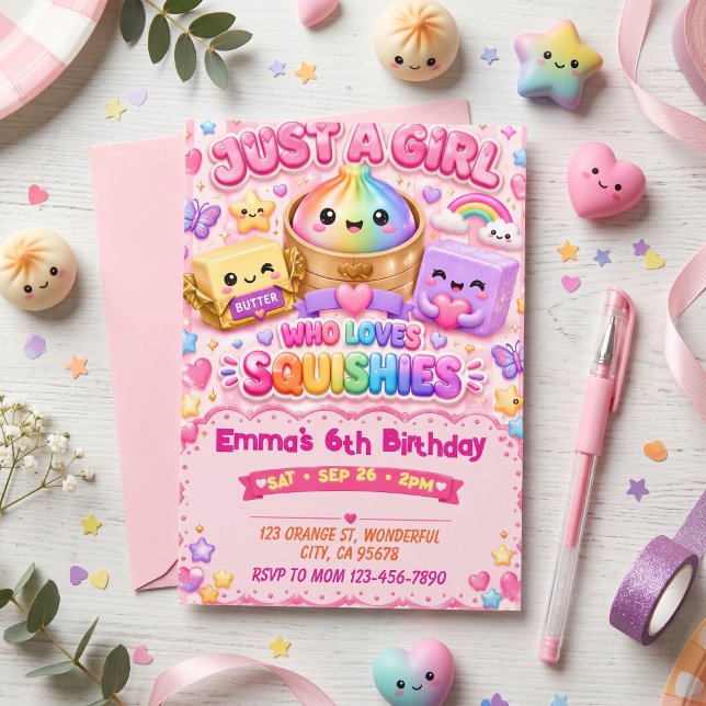 Squishy Birthday  Invitation (Creator Uploaded)