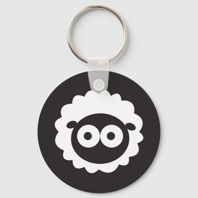 Squishy Sheep Keychain (Front)