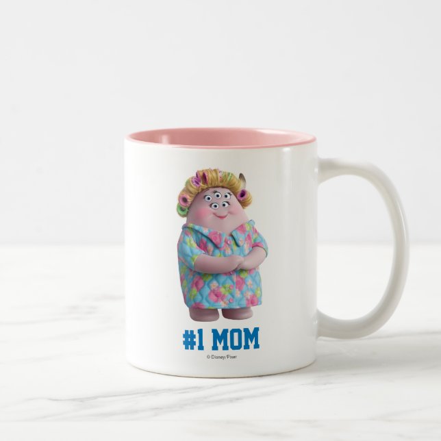 Squishy's Mom - #1 Mom Two-Tone Coffee Mug (Right)