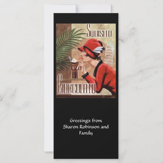 Squisito Cioccolato Italian Chocolate Woman in Red (Front)