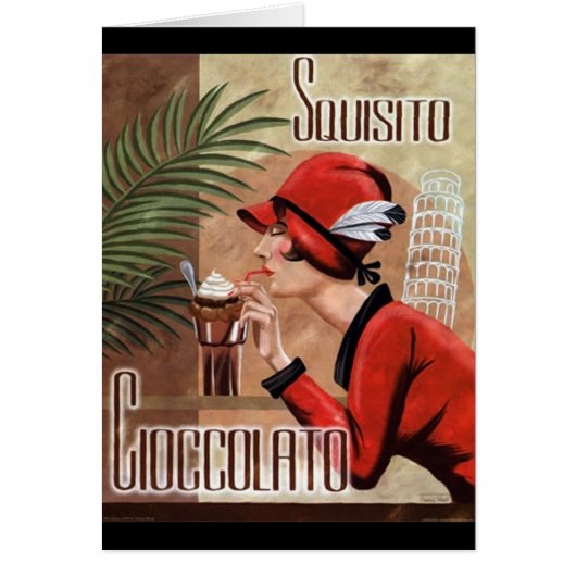 Squisito Cioccolato Italian Chocolate Woman in Red (Front)