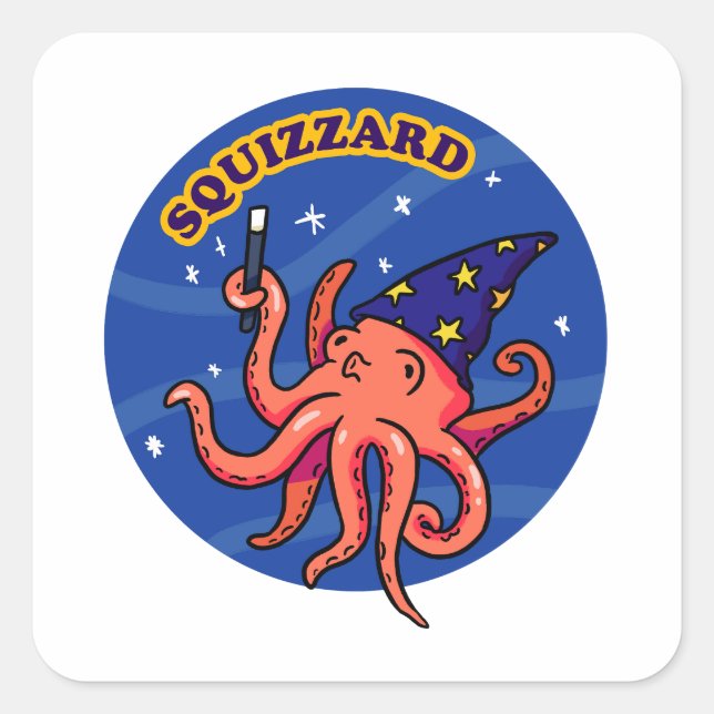 Squizzard Funny Magic Animal Pun Sticker (Front)