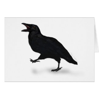 Sqwarking Crow Cards