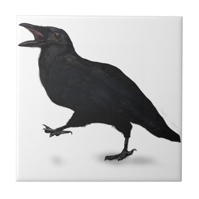 Sqwarking Crow Tile (Front)