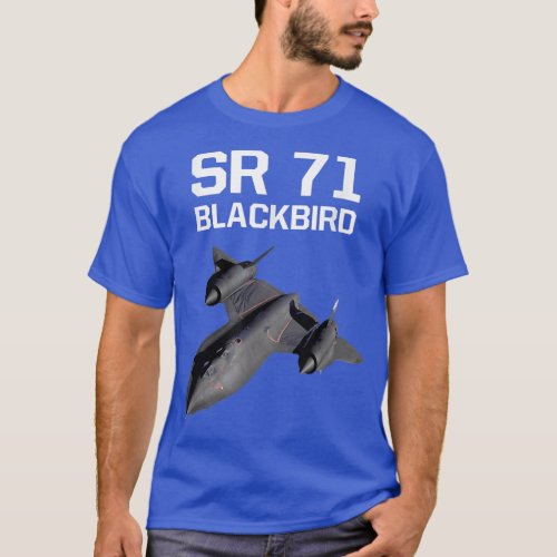 SR 71 Blackbird Airplane Jet  T_Shirt