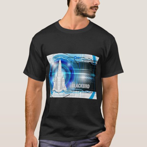 SR_71 Blackbird Blueprin   T_Shirt