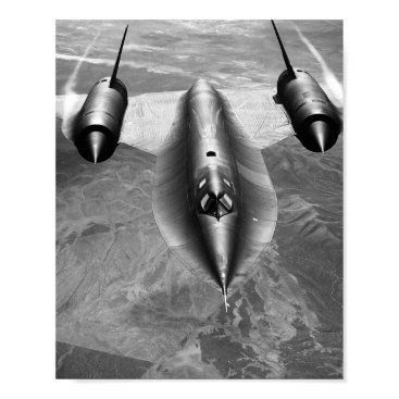 SR-71 Blackbird Flying Over California Poster SR-71 Blackbird Flying Over California Poster