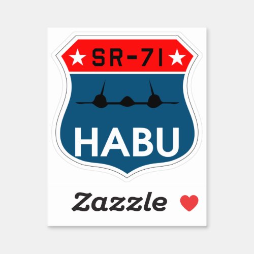 SR_71 Blackbird Habu Insignia Sticker