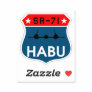 SR-71 Blackbird "Habu" Insignia Sticker