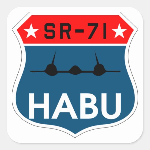 SR_71 Blackbird Habu Insignia Sticker