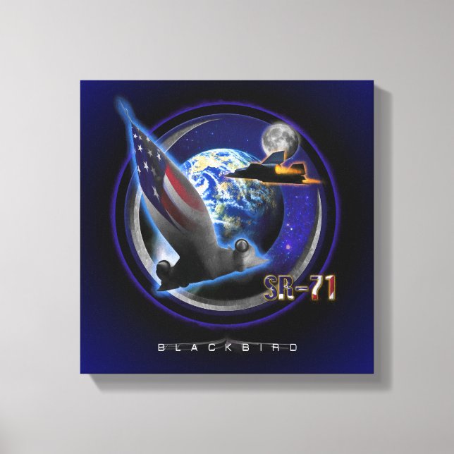 SR-71 Blackbird HIGH RANGERS Canvas Print (Front)