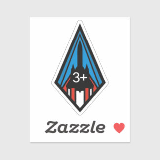 SR-71 Blackbird Mach 3 Commemorative Insignia Squa Sticker