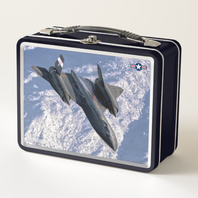 SR-71 BLACKBIRD METAL LUNCH BOX (Front)