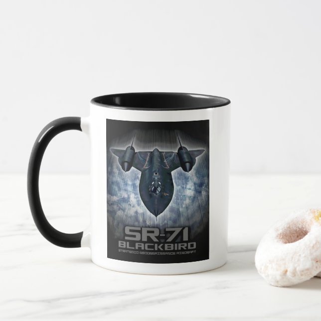 SR-71 Blackbird Mug (With Donut)