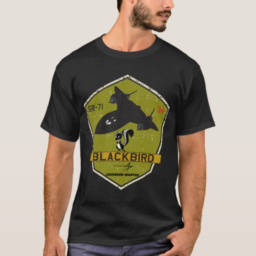 SR_71 Blackbird Skunkworks _ Grunge Style T_Shirt