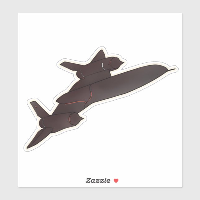 SR-71 Blackbird, Spy Plane Aircraft Sticker (Sheet)