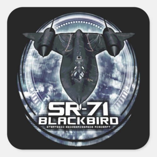 SR_71 Blackbird Square Sticker