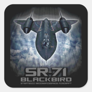 SR-71 Blackbird Square Sticker