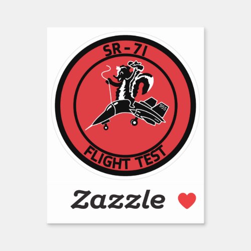 SR_71 Flight Test Badge Sticker
