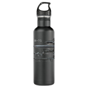 SR-71 Military Aircraf Stainless Steel Water Bottle