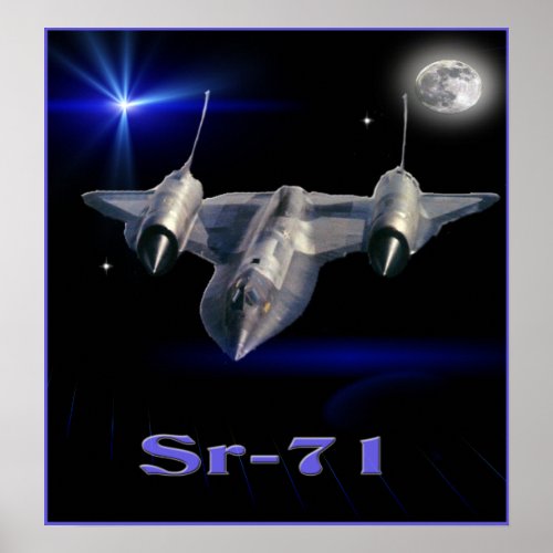 Sr_71 military spy plane poster