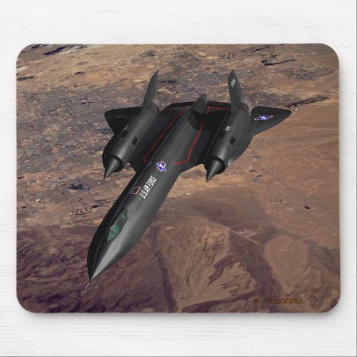 SR_71 over Las Vegas Mouse Pad