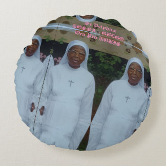 Sr Delphine TOSSA GBEGO of BENIN REpublic Round Pillow