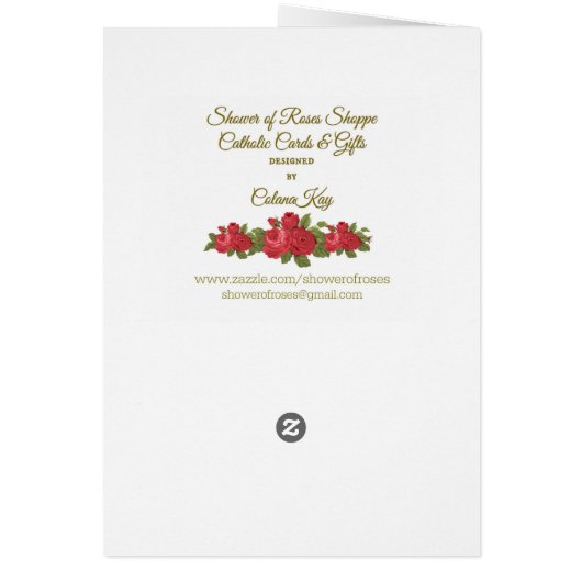 Sr. Josefa Menendez Nun Roses (Back)