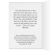 Sr. Josefa Menendez Nun Roses Cards (Inside (Left))