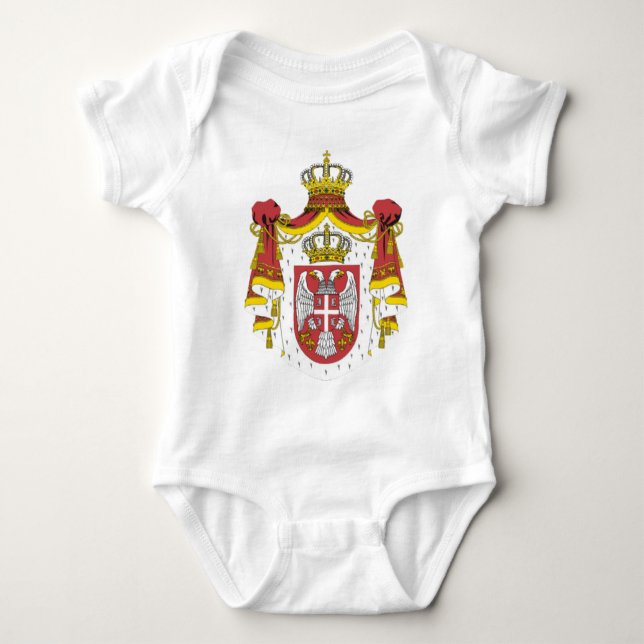 Srbija Grb -  Veliki / Serbian Coat of Arms - Big Baby Bodysuit (Front)