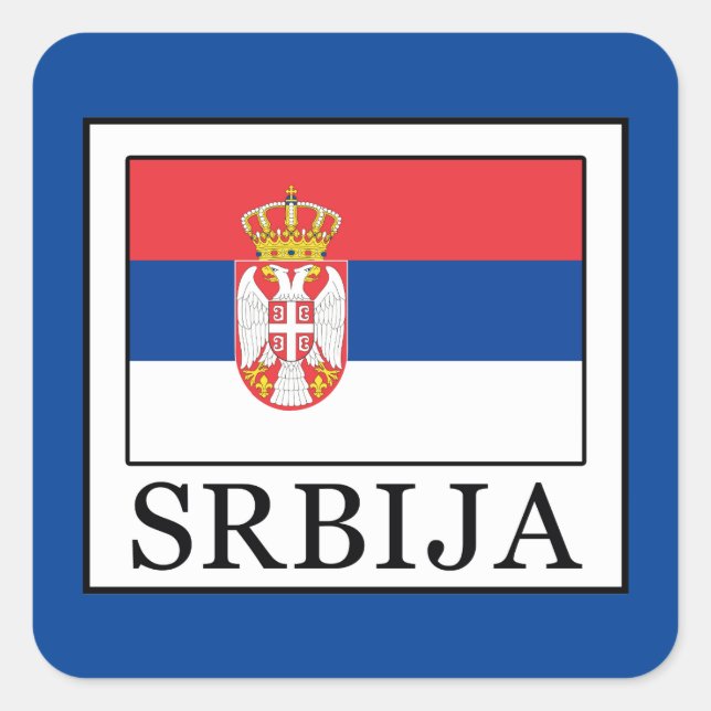Srbija Square Sticker (Front)
